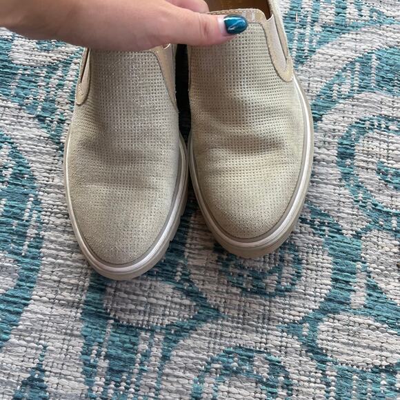 Clorinda Antinori Made in Italy Perforated Suede Platform Loafers -‎ Size 36 - Picture 3 of 8